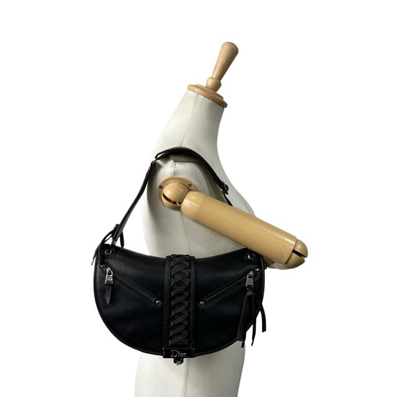 Christian Dior Admit It One-Shoulder Bag, Leather, Silver Hardware, Y2K 00s - Picture 4 of 10